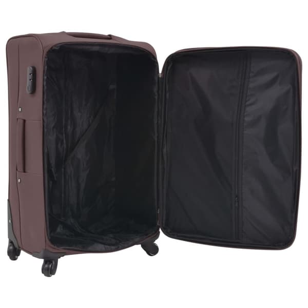 Softcase-trolleysæt 3 stk. Kaffefarvet - Softcase-trolley - Softcase-trolleyer - Home & Living