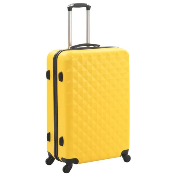 Kuffertsæt i 3 dele hardcase ABS gul - Softcase-trolley - Softcase-trolleyer - Home & Living