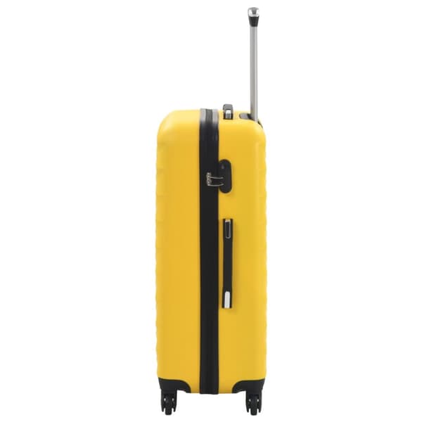 Kuffertsæt i 3 dele hardcase ABS gul - Softcase-trolley - Softcase-trolleyer - Home & Living