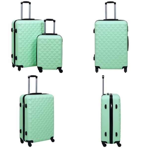 Kuffertsæt 2 stk. Hardcase ABS mintgrøn - Hardcase-kuffert - Hardcase-kufferter - Home & Living