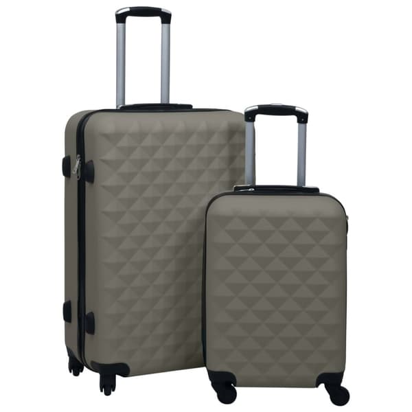 Kuffertsæt 2 dele hardcase ABS antracitgrå - Hardcase-kuffert - Hardcase-kufferter - Home & Living