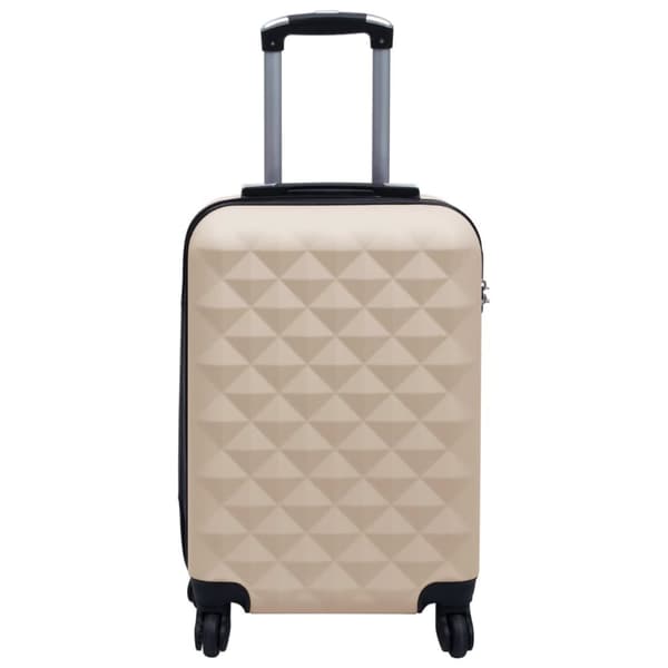 Kuffertsæt 2 dele hardcase ABS guldfarvet - Hardcase-kuffert - Hardcase-kufferter - Home & Living