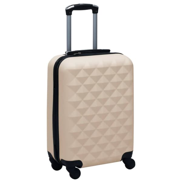Kuffertsæt 2 dele hardcase ABS guldfarvet - Hardcase-kuffert - Hardcase-kufferter - Home & Living