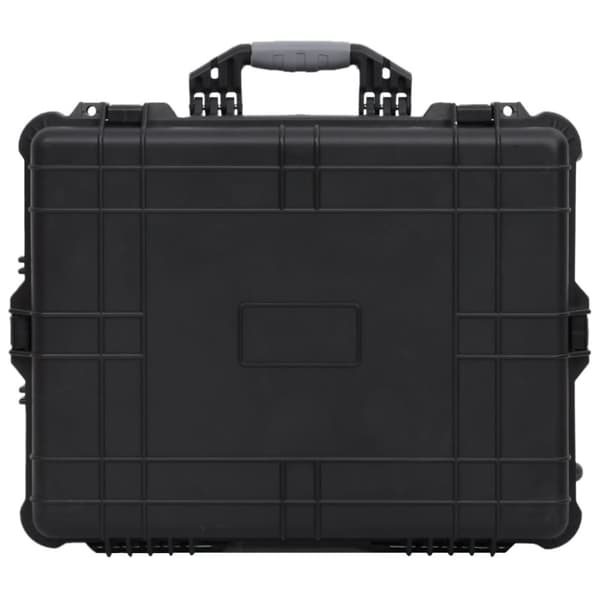 flightcase med hjul 63x50x23 cm PP sort
