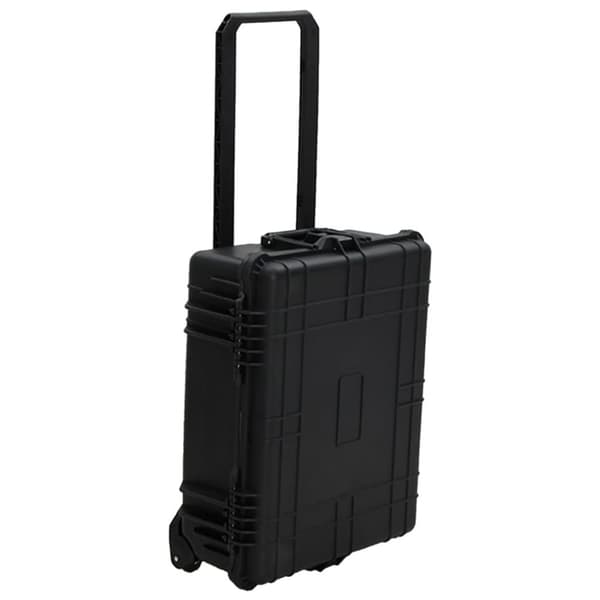 flightcase med hjul 63x50x23 cm PP sort