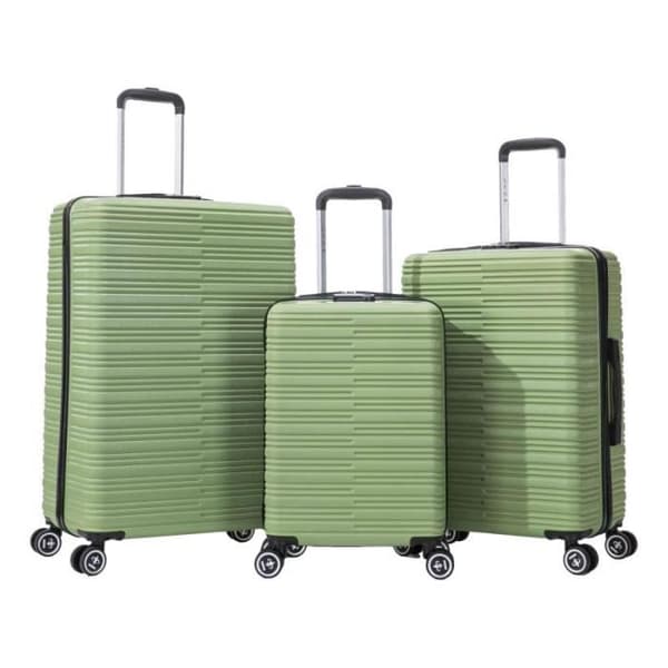 Set med 3 resväskor - 100 % ABS - LYS Paris 360-3 - Khaki