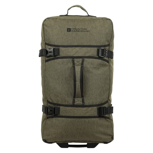 Mountain Warehouse Wander 100L 2 Wheeled Suitcase Khaki Green One Size