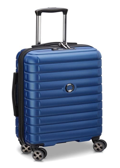 DELSEY Shadow 5.0 4DR Cabin Trolley Slim Line 55 Blue [169757] - resväska resväska eller bagage säljs ensam