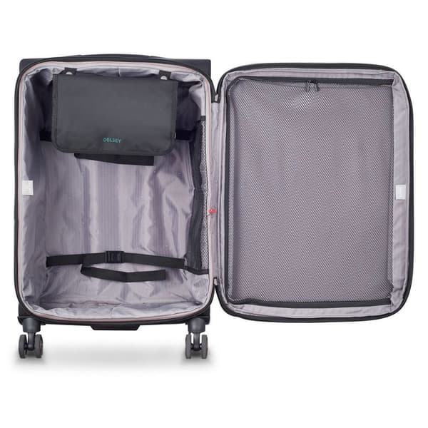 Delsey Helium Dlx 71 Cm Expandable 84l Trillebør Sort L