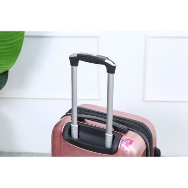 CELIMS FRANCE - Mellanstor Resväska 65cm | Helgväska | Polykarbonatväska | Inbyggt TSA-lås | Roséguld