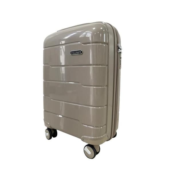 CELIMS FRANCE - Mellanstor Resväska 65cm - Ultra Lätt Polypropylen - TSA-lås - 4 Dubbelhjul