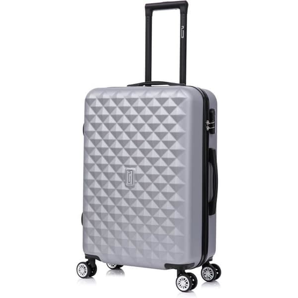 CELIMS FRANCE - Mellanstor Urban Resväska 65cm | Robust ABS | 4 hjul 360° | Inbyggd lås | Grå