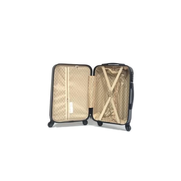 CELIMS FRANCE - Kabinväska 55x35x25 med necessär | Kabinväska 55cm | ABS | Inbyggt lås | Svart