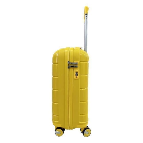 CELIMS FRANCE - Med Resväska i Polypropylen | Bagage Storlek 65cm | TSA | Med Resväska i Polypropylen | Gul