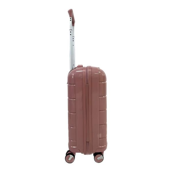 CELIMS FRANCE - Mellanstor resväska i polypropylen | Bagage storlek 65cm | TSA | Medelstor resväska i polypropylen | Rosa