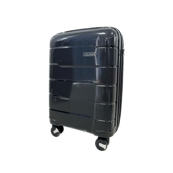 CELIMS FRANCE - Kabinväska 55x35x25 cm | Väska av Polypropylen | Lätt och Styv | TSA-lås | Svart