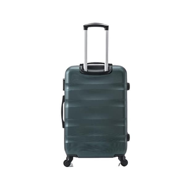 CELIMS FRANCE - Aerowave Storpackning | Inkl. Soute 23kg | 75cm | Inbyggt Lås | ABS | Grön