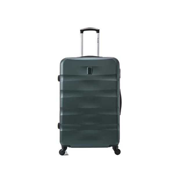 CELIMS FRANCE - Aerowave Storpackning | Inkl. Soute 23kg | 75cm | Inbyggt Lås | ABS | Grön
