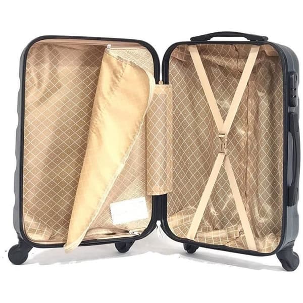 CELIMS FRANCE - Kabinväskan 55x35x25 Easyjet med Vanity Aerowave | Kabinväskan 55 cm | ABS | Integrerat hänglås | Grön