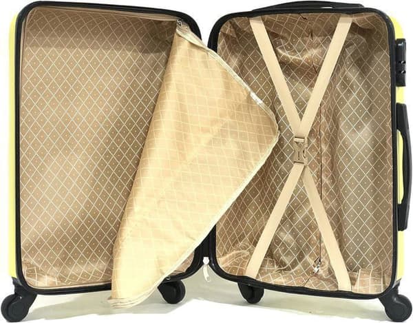 CELIMS FRANCE - Weekend Kabinväska 55x35x25 | Kabinväska EasyJet 55cm | ABS-väska | Inbyggd lås | Svart