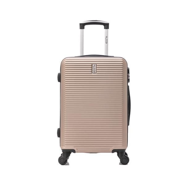 CELIMS FRANCE - Resväska 55x35x25 EasyJet | Resväska 55cm | Resväska ABS | Inbyggd lås | Champagne
