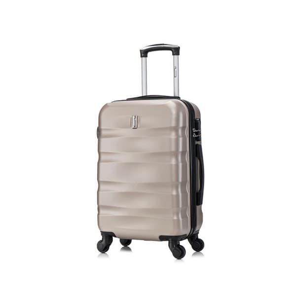 CELIMS FRANCE - Set av resväskor 5 Delar Aerowave | Resväskeset | Lås | Lätt och Styv | Champagne