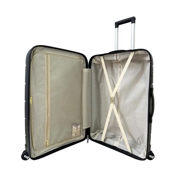 CELIMS FRANCE - Mellanstor resväska i polypropylen | Bagage storlek 65cm | TSA | Mellanstor resväska i polypropylen | Svart