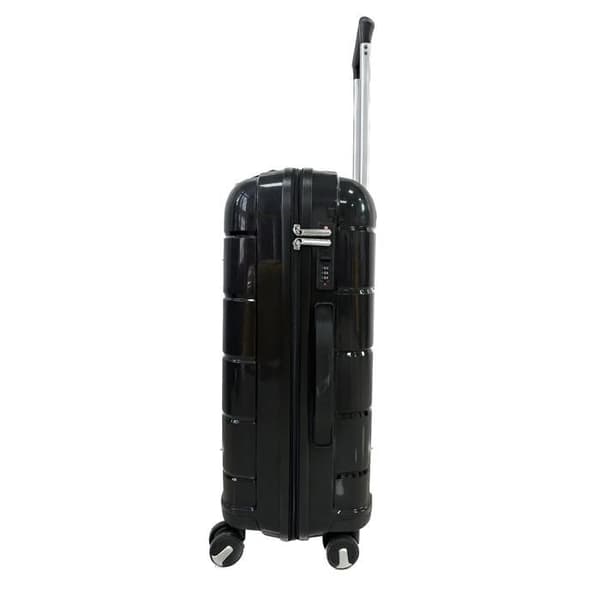 CELIMS FRANCE - Mellanstor resväska i polypropylen | Bagage storlek 65cm | TSA | Mellanstor resväska i polypropylen | Svart
