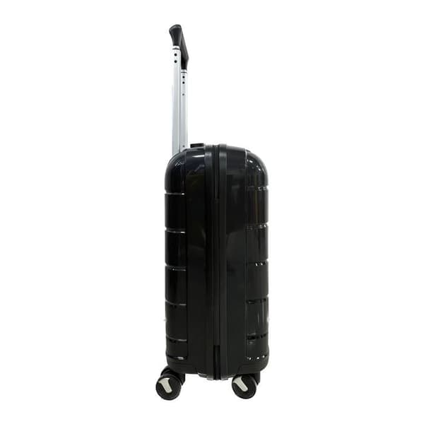 CELIMS FRANCE - Mellanstor resväska i polypropylen | Bagage storlek 65cm | TSA | Mellanstor resväska i polypropylen | Svart
