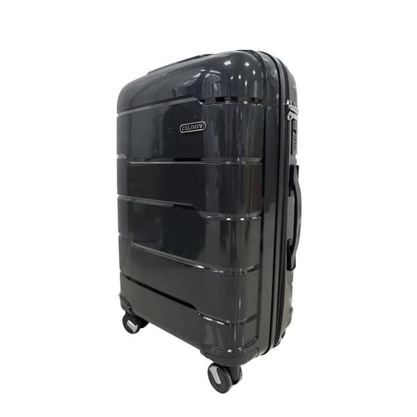 CELIMS FRANCE - Mellanstor resväska i polypropylen | Bagage storlek 65cm | TSA | Mellanstor resväska i polypropylen | Svart