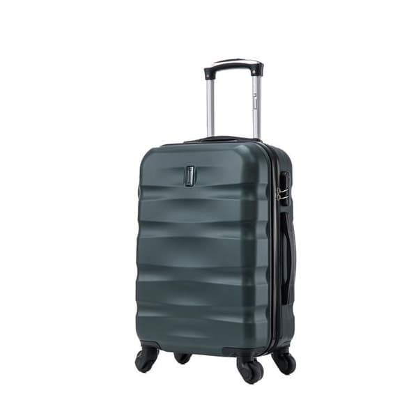 CELIMS FRANCE - Set med 5 Delar Aerowave | Resväska Set | Lås | Lätt och Hård | Grön