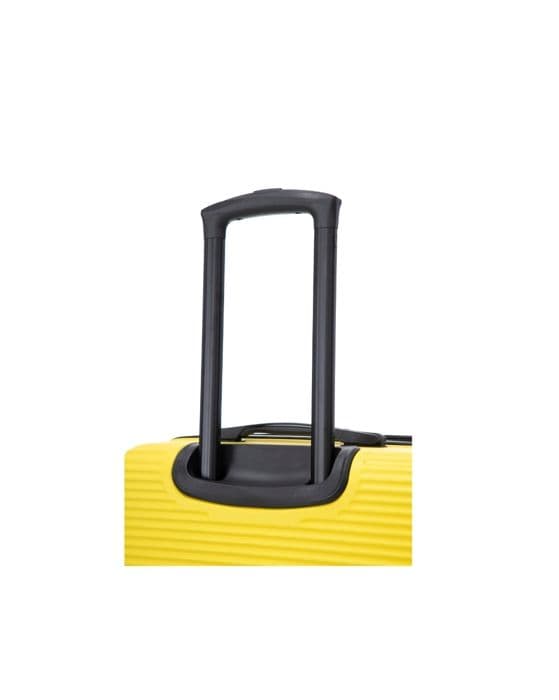 CELIMS FRANCE - Kabinväska 55x35x25 Easyjet med Weekend Necessär | Kabinväska 55cm | ABS-väska | Inbyggd lås | Gul