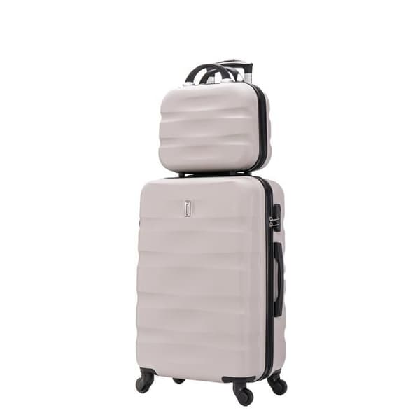 CELIMS FRANCE - Resestor större med Vanity Aerowave | Bagagevikt 23 kg | 75 cm | Inbyggd lås | ABS | Grå