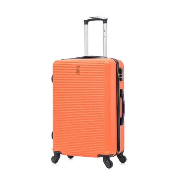 CELIMS FRANCE - Set med 5 resväskor | Kabinväska + Mellanstor resväska + Stor resväska + 2x kosmetikväska | ABS | Orange
