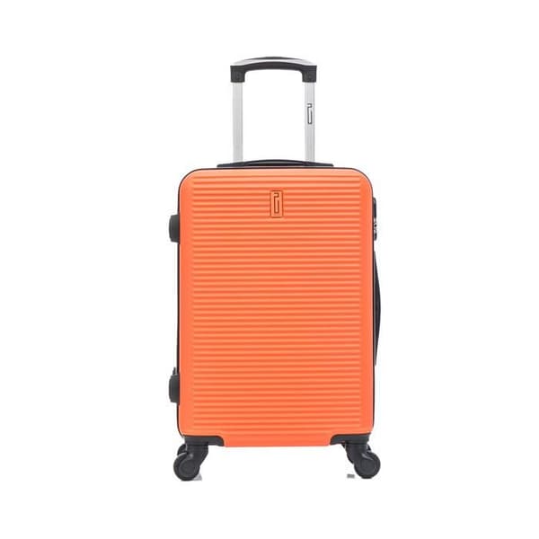 CELIMS FRANCE - Kabinväska 55x35x25 Helg | Kabinväska EasyJet 55cm | ABS-väska | Integrerat hänglås | Orange