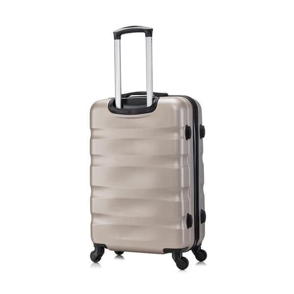 CELIMS FRANCE - Kabinväska 55x35x25 Easyjet med Vanity Aerowave | Kabinväska 55cm | ABS | Inbyggd lås | Champagne