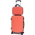 Miniatyrbild 1 av 4: CELIMS FRANCE - Kabinväska 55x35x25 Easyjet med Weekend Vanity | Kabinväska 55 cm | ABS-väska | Inbyggd hänglås | Orange