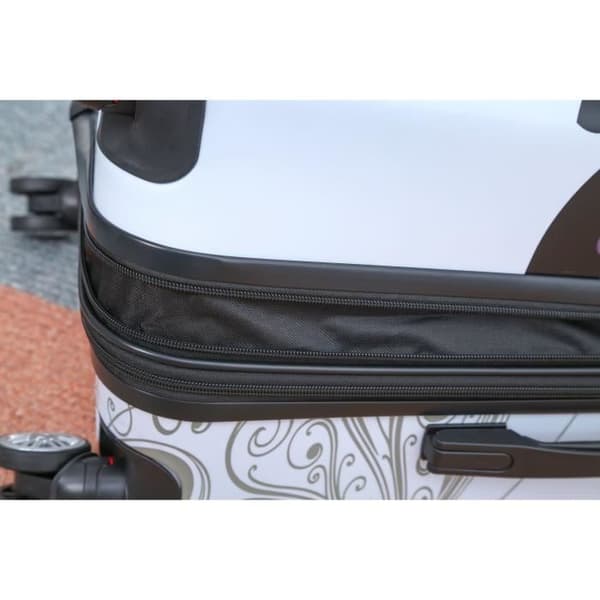 CELIMS FRANCE - Stor Resväska 75cm | Incheckad Resväska 23kg | Resväska av Polykarbonat | Vit