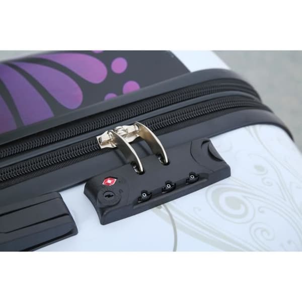 CELIMS FRANCE - Stor Resväska 75cm | Incheckad Resväska 23kg | Resväska av Polykarbonat | Vit