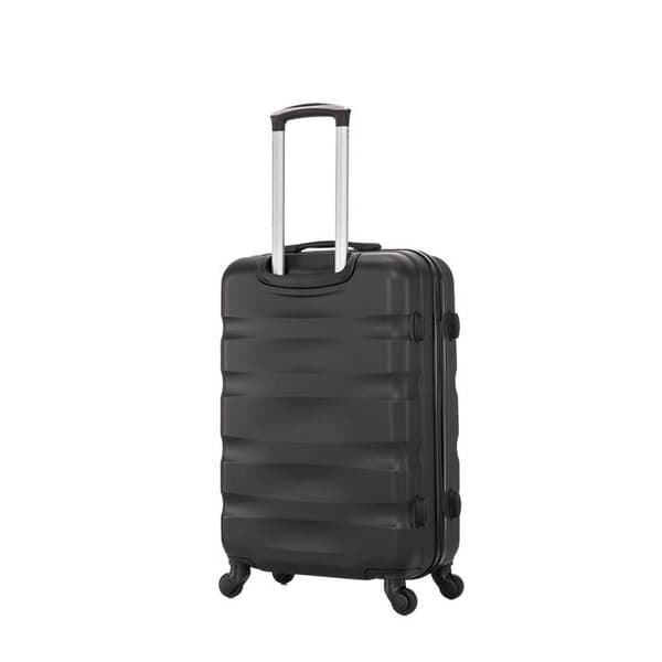 CELIMS FRANCE - Aerowave Stort Resväskor | Storlek Incheckat 23kg | 75cm | Inbyggt Lås | ABS | Svart