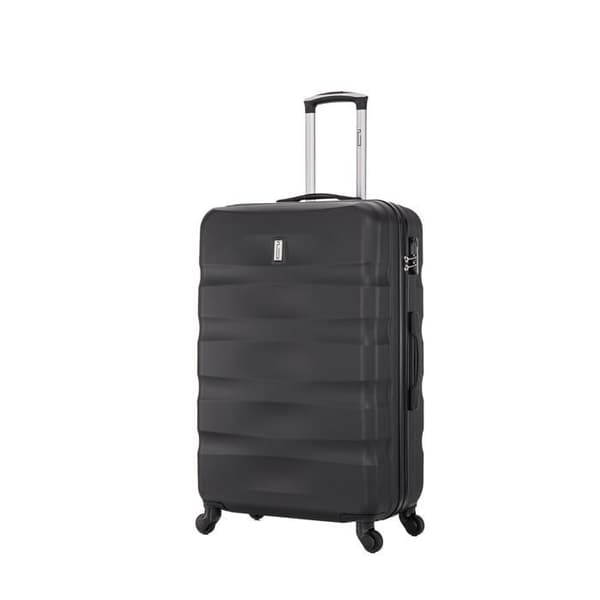 CELIMS FRANCE - Aerowave Stort Resväskor | Storlek Incheckat 23kg | 75cm | Inbyggt Lås | ABS | Svart