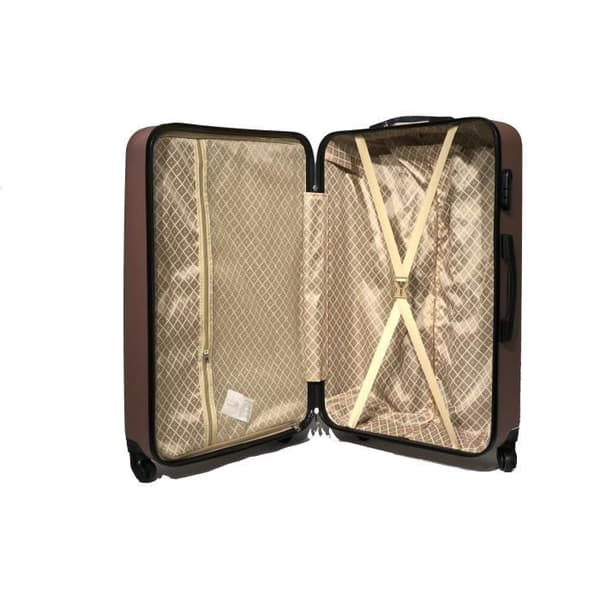 CELIMS FRANCE - Stor Urban Resväska 75cm | Resväska 23kg | Resväska ABS | Lätt och Styv | Roséguld