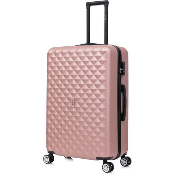 CELIMS FRANCE - Stor Urban Resväska 75cm | Resväska 23kg | Resväska ABS | Lätt och Styv | Roséguld