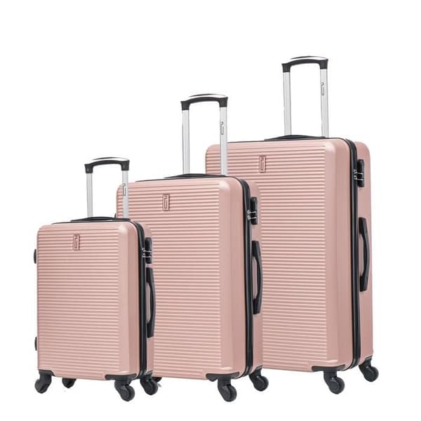 CELIMS FRANCE - Set med 3 Väskor | Väsksats | ABS | Roséguld
