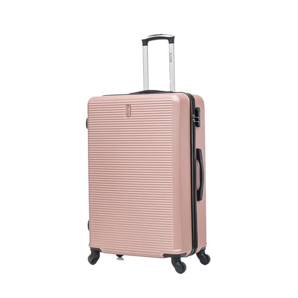 CELIMS FRANCE - Stor väska 75cm Weekend | Incheckningsväska 23kg | Inbyggd lås | ABS | Roséguld