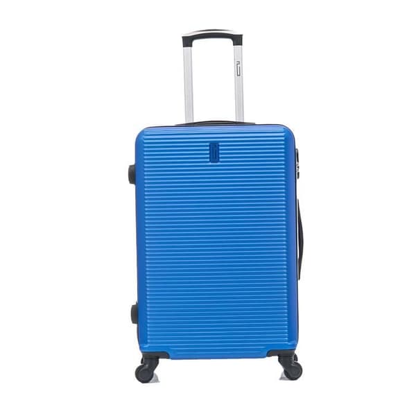 CELIMS FRANCE - Med Resväska 65cm | Weekendväska | ABS | 4 hjul 360° | Inbyggt lås | Blå
