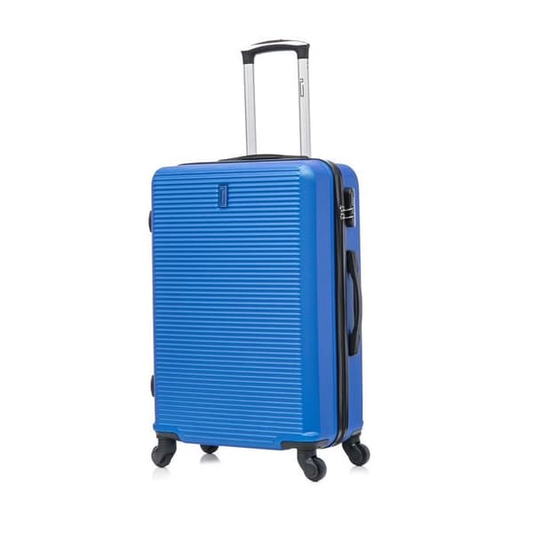 CELIMS FRANCE - Med Resväska 65cm | Weekendväska | ABS | 4 hjul 360° | Inbyggt lås | Blå