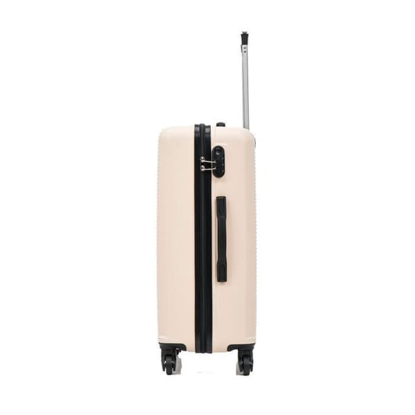 CELIMS FRANCE - Handbagage 55x35x25 Weekend | Handbagage EasyJet 55 cm | ABS-väska | Inbyggd lås | Beige
