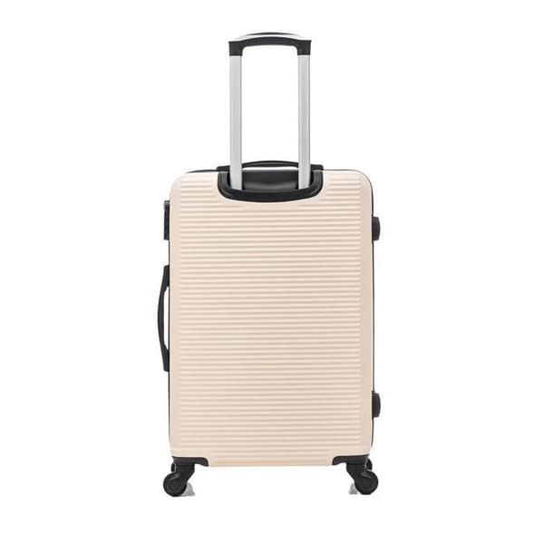 CELIMS FRANCE - Handbagage 55x35x25 Weekend | Handbagage EasyJet 55 cm | ABS-väska | Inbyggd lås | Beige