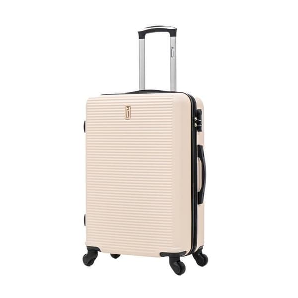 CELIMS FRANKRIKE - Mellanstor resväska 65cm | Weekendväska | ABS | 4 hjul 360° | Inbyggt lås | Beige